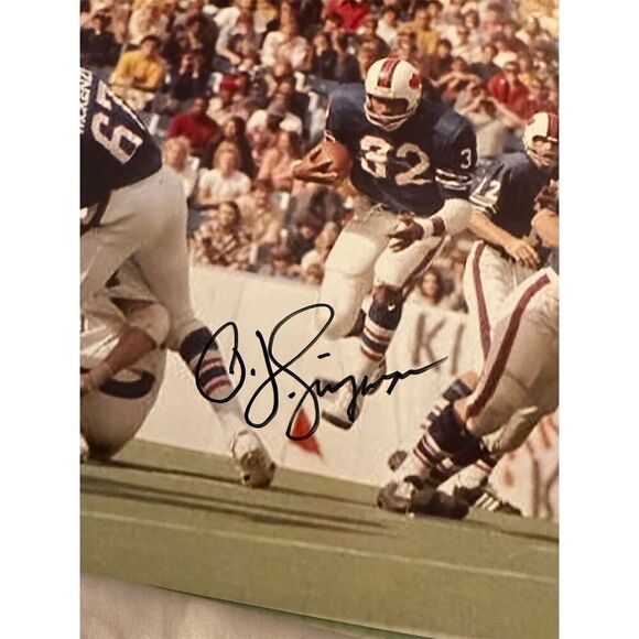 O.J. Simpson Signed 8x10 Color Photo Buffalo Bills Football Original - Picture 6 of 6